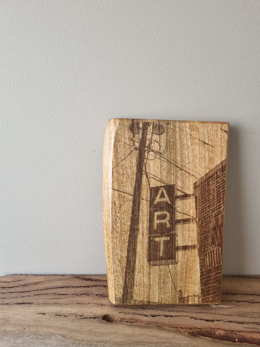 Wooden Artwork: "Art"