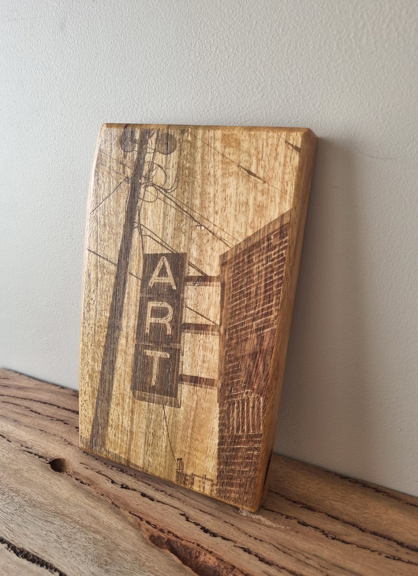 Wooden Artwork: "Art"