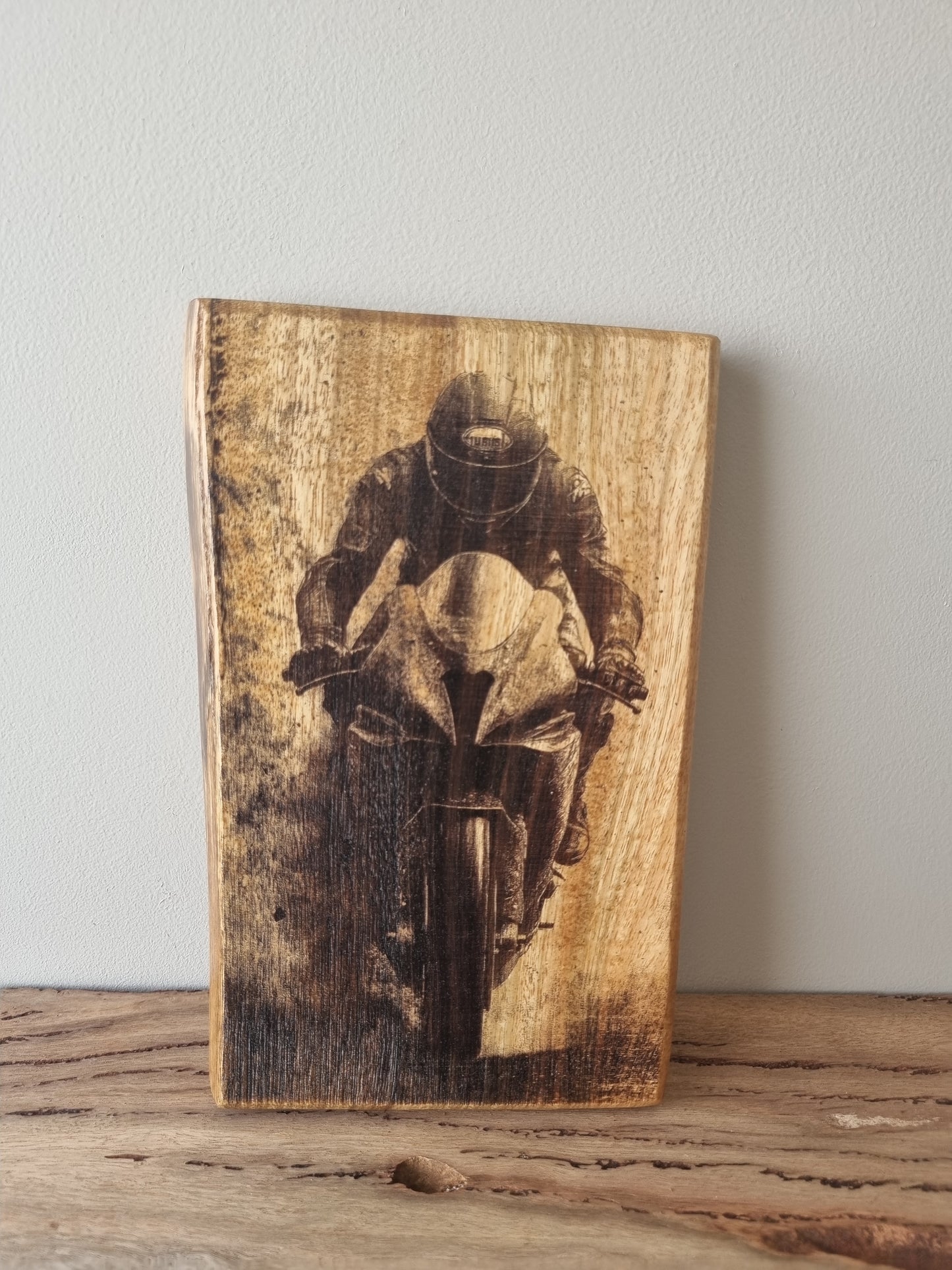 Wooden Artwork - Motorbike