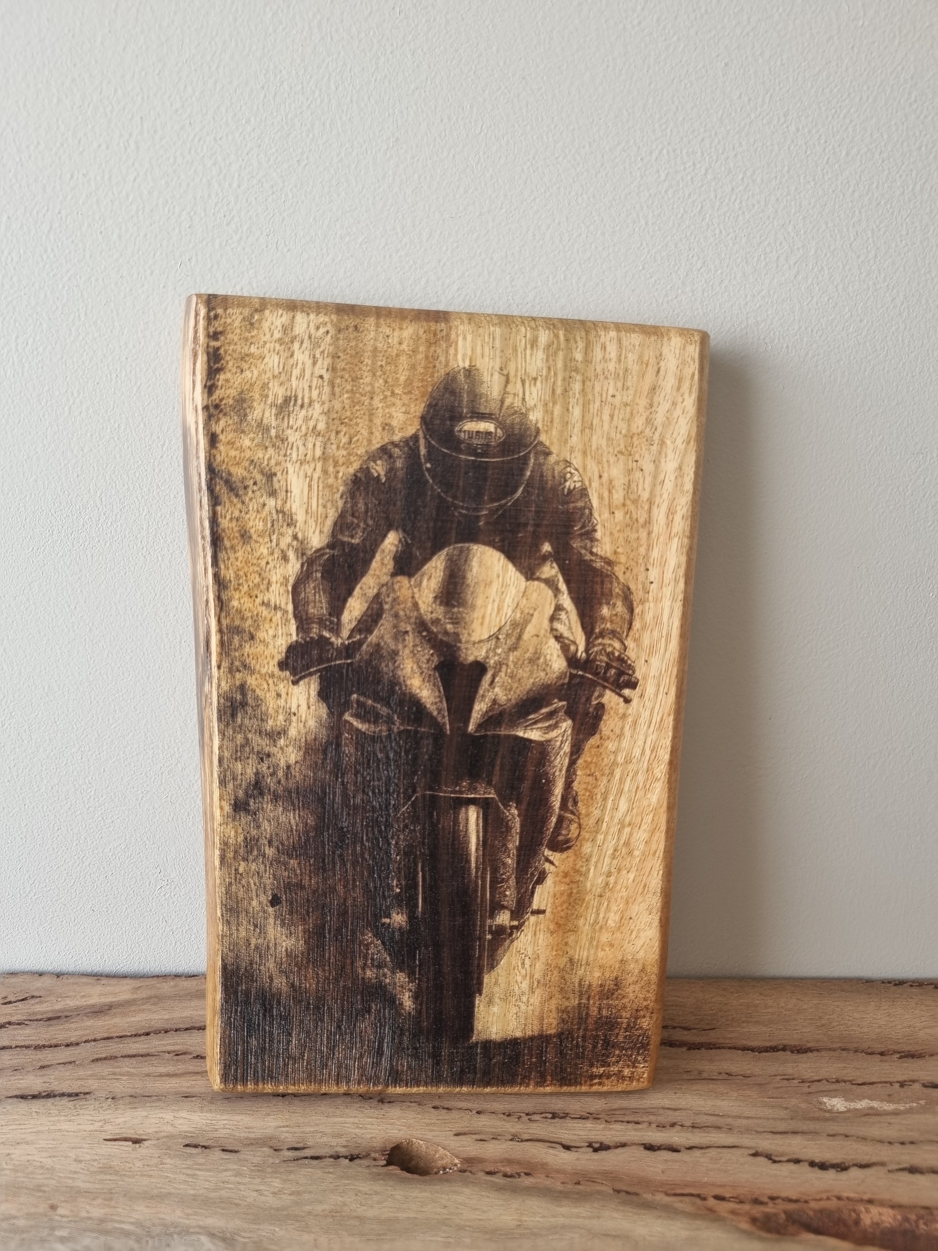 Wooden Artwork - Motorbike