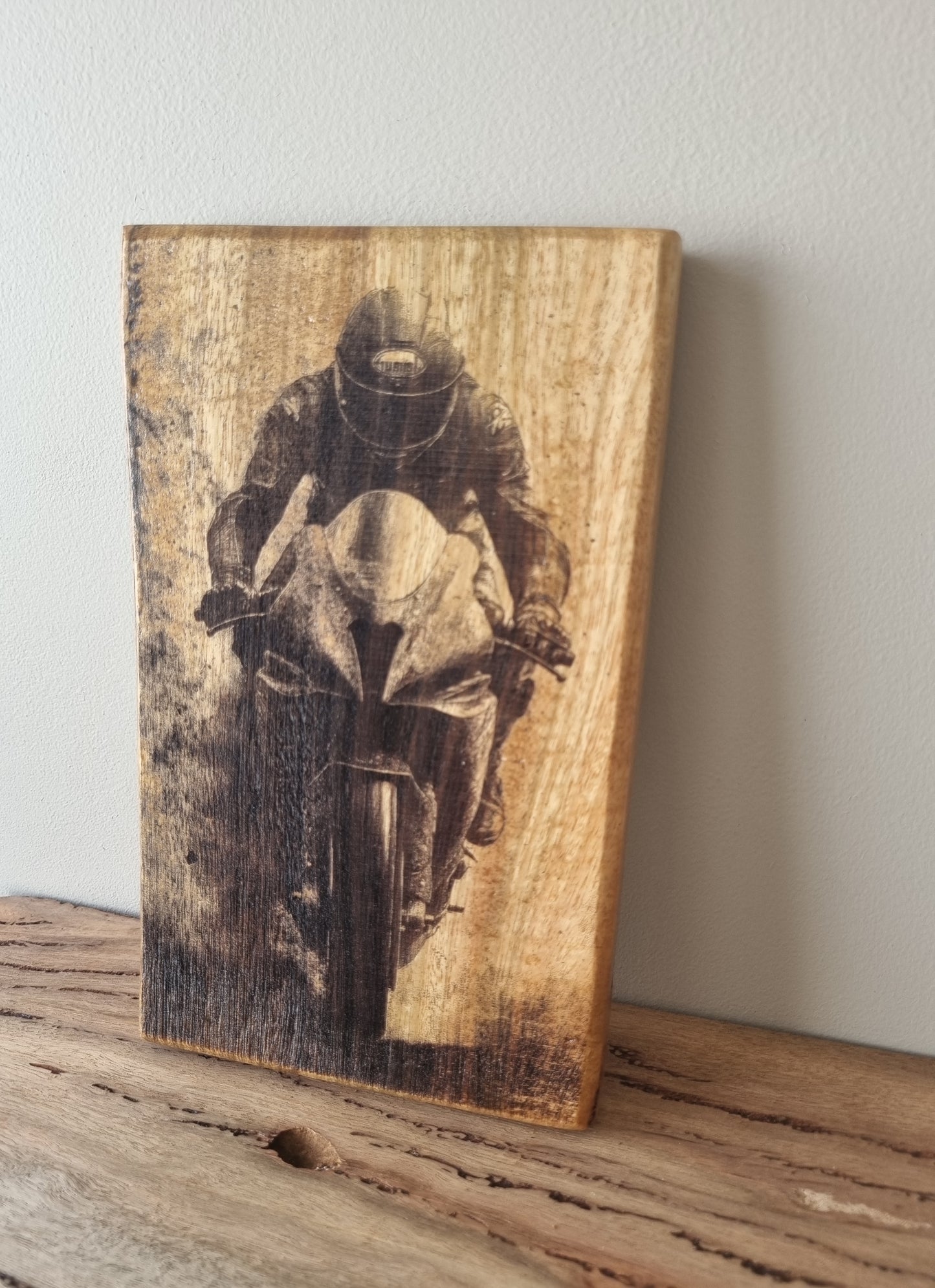 Wooden Artwork - Motorbike