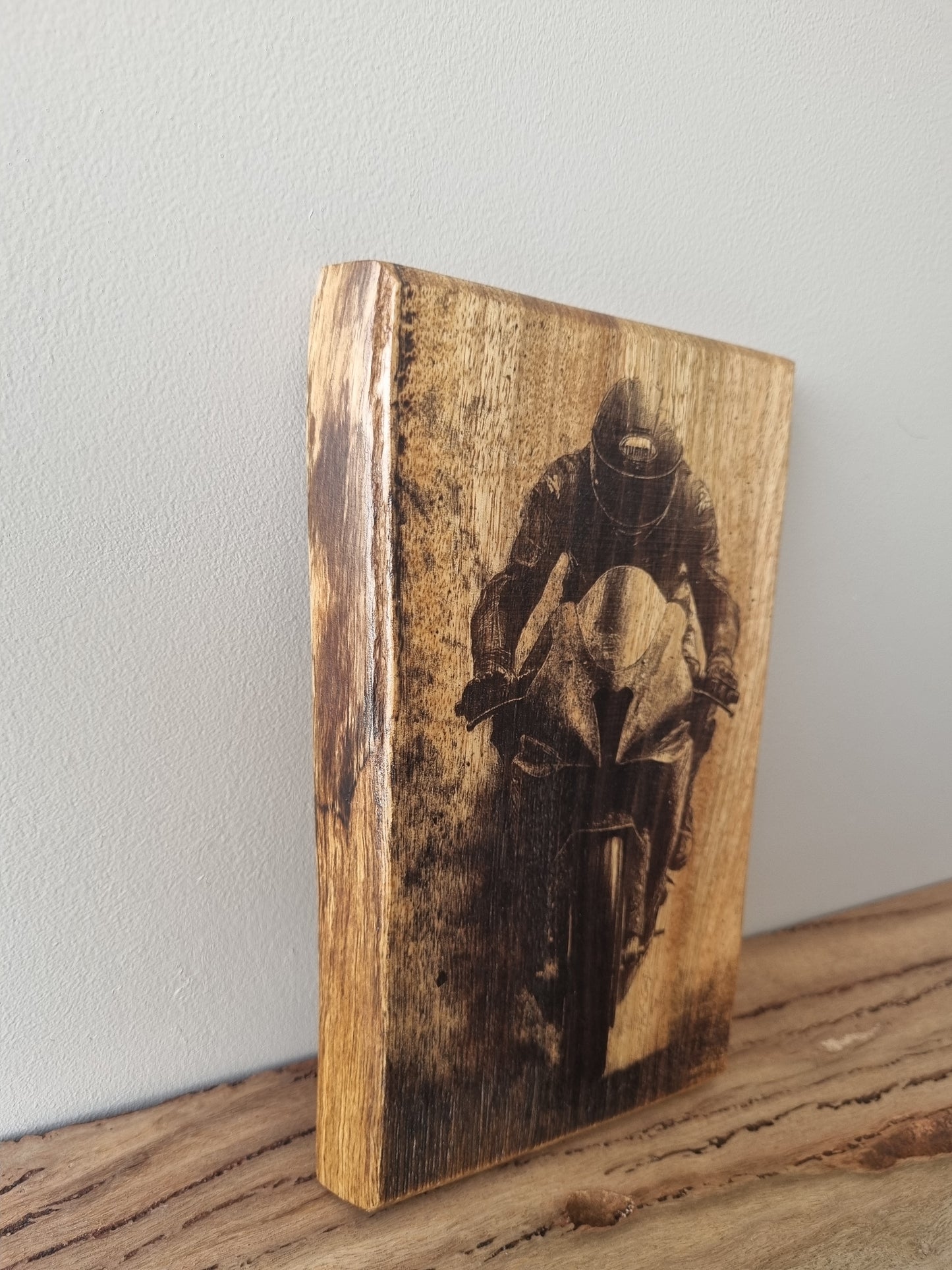 Wooden Artwork - Motorbike