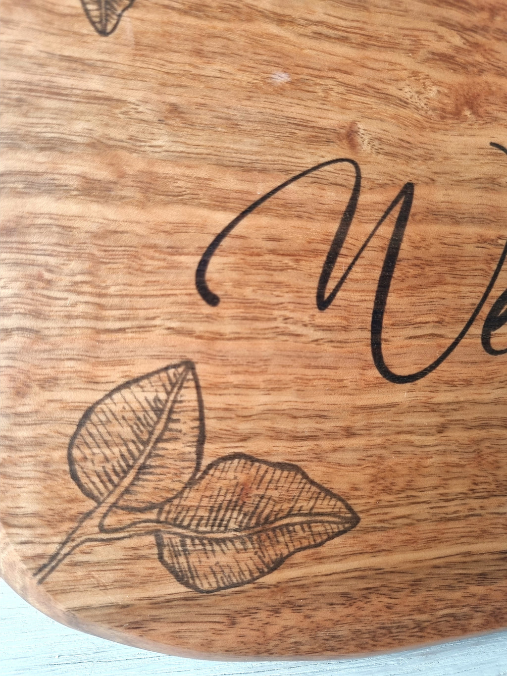 Welcome sign - Tasmanian Oak
