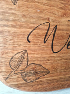 Welcome sign - Tasmanian Oak