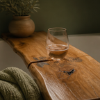 Bathtray with wine holder