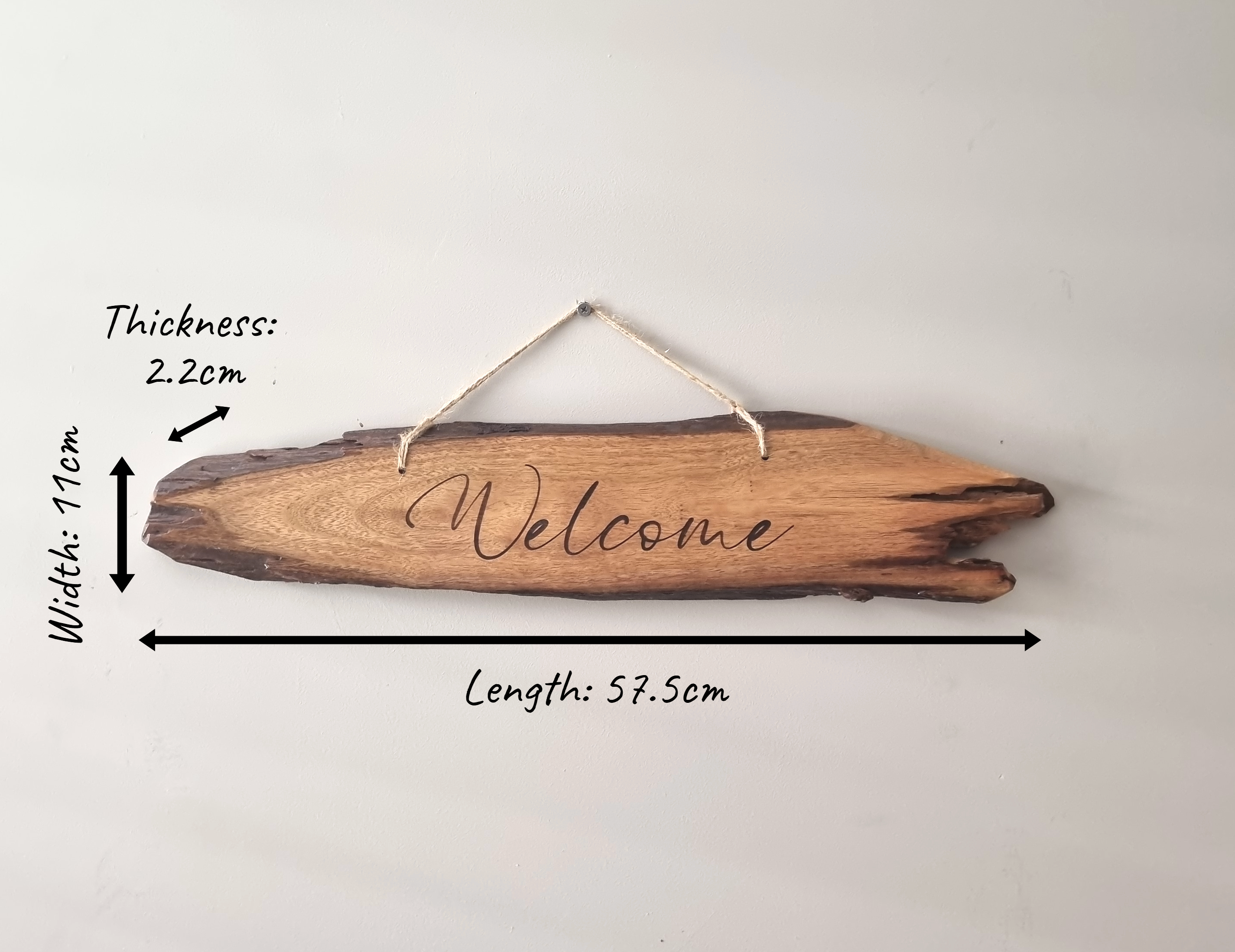 Welcome sign - Rustic