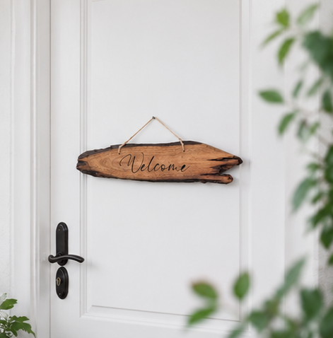 Welcome sign - Rustic
