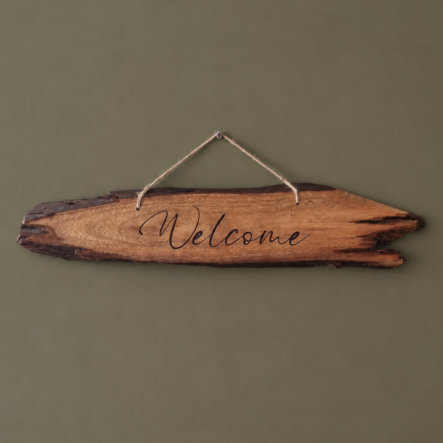 Welcome sign - Rustic